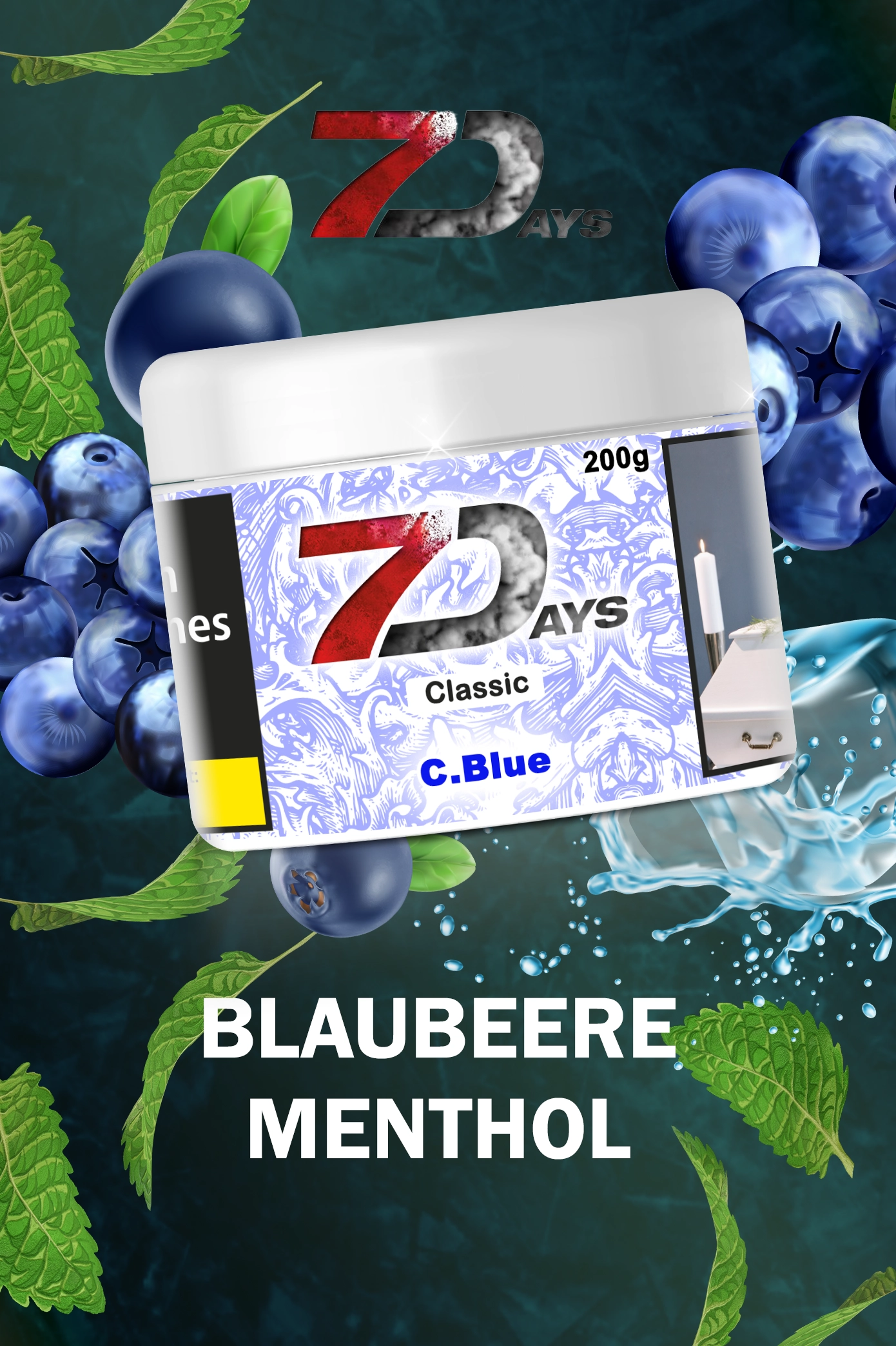 7Days Tabak Classic C. Blue 200g