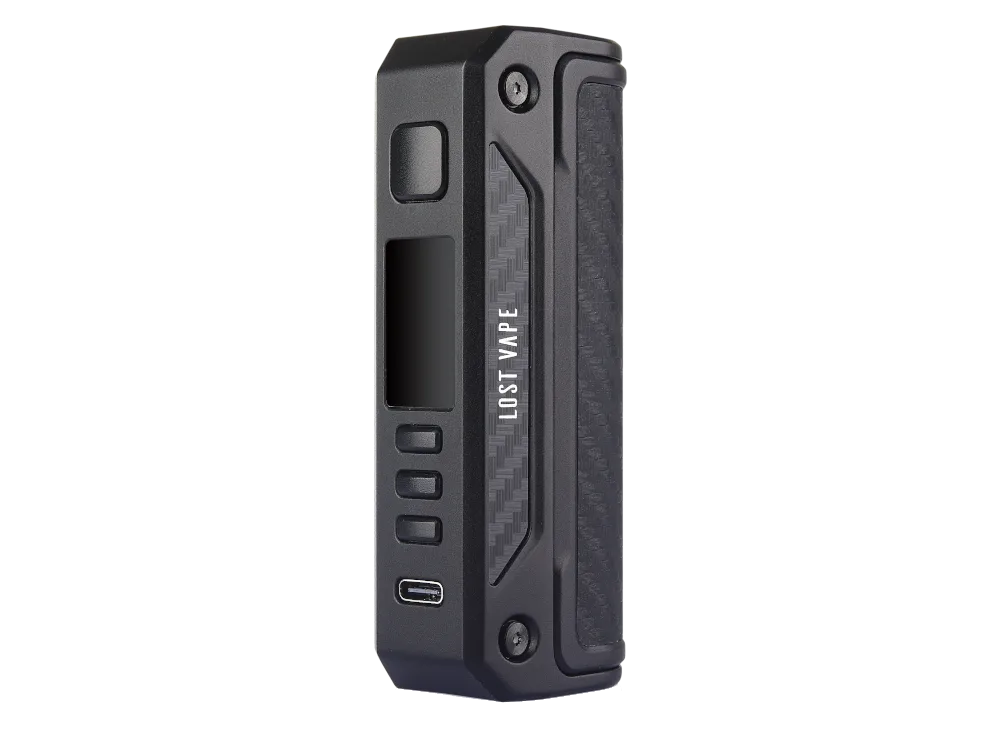 Lost Vape Akkuträger Thelema Solo Schwarz Carbon 100 Watt