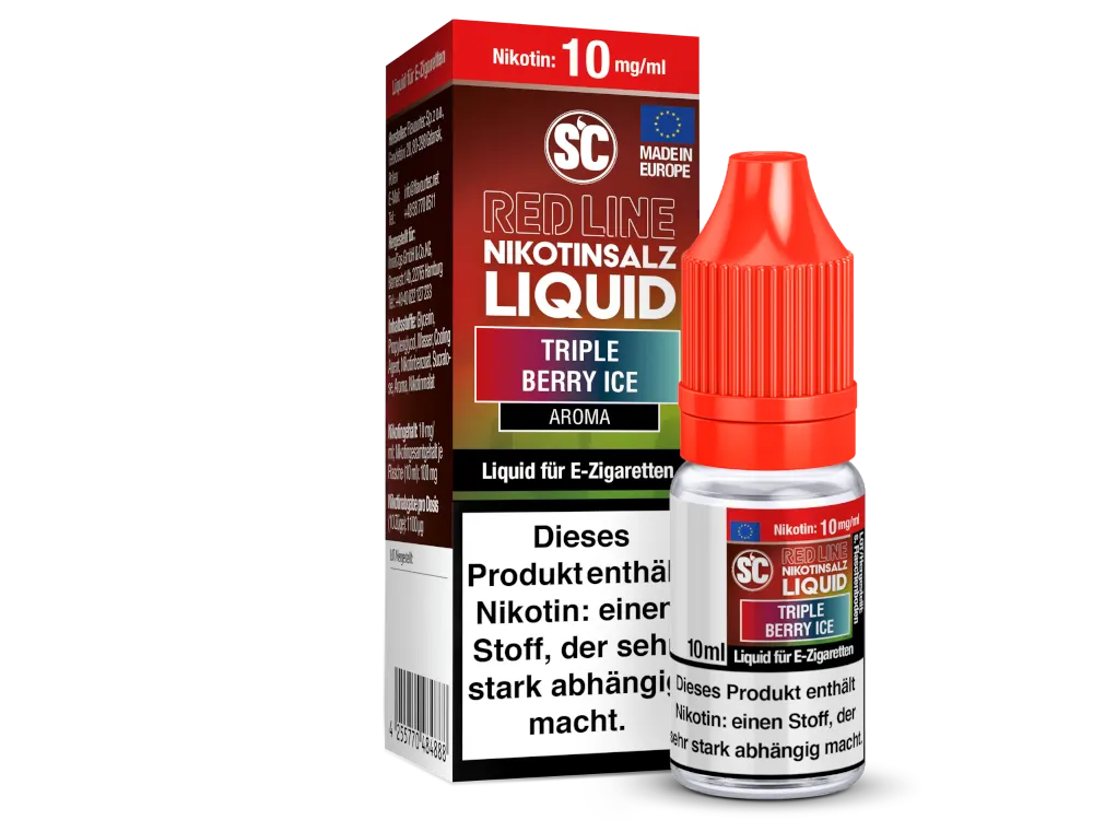 SC Nikotinsalz Liquid Red Line Triple Berry Ice 10mg/ml 10ml