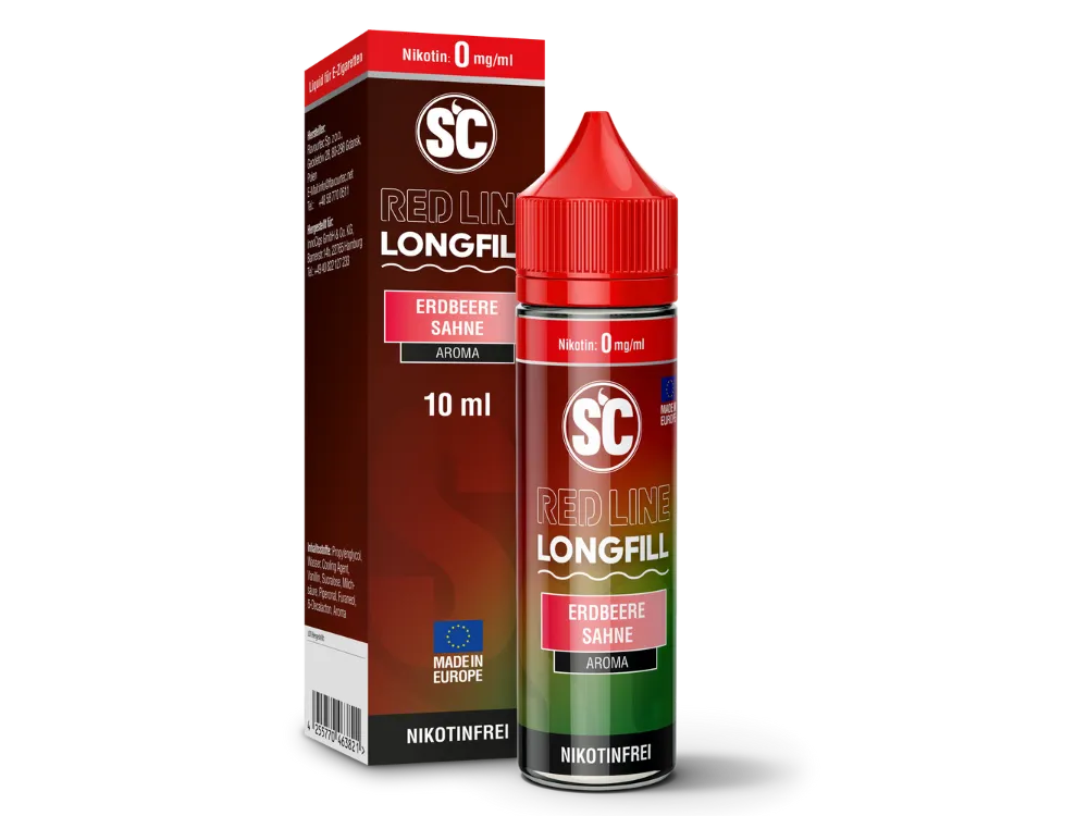 SC Aroma Red Line Erdbeere Sahne 10ml (Longfill)