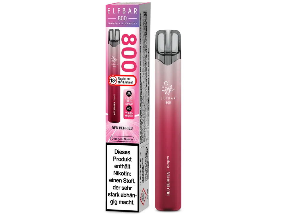 Elfbar Einweg E-Zigarette 800 Red Berries 20mg/ml