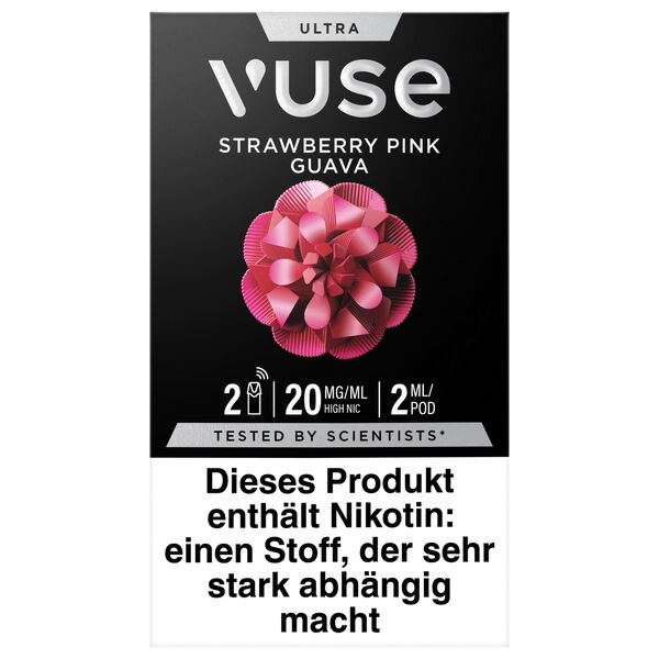 Vuse Prefilled Pod Ultra (2 Stück Pro Packung) Strawberry Pink Guava