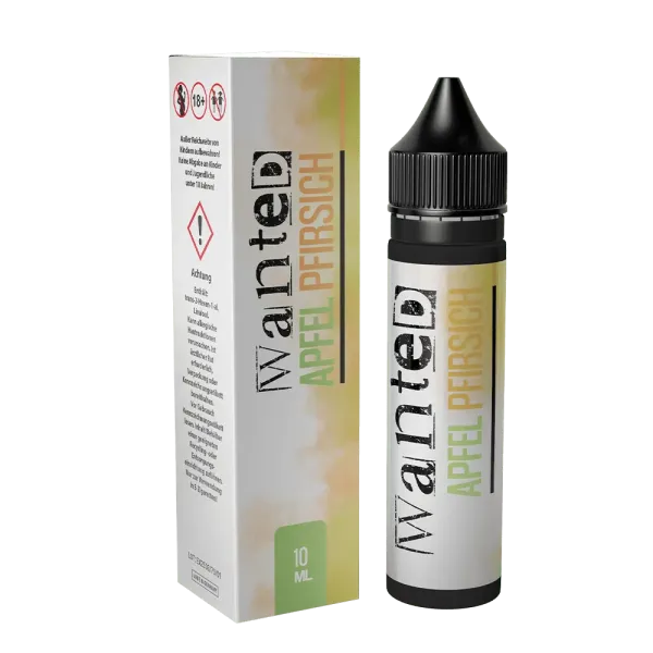 Wanted Aroma Apfel Pfirsich 10ml (Longfill)