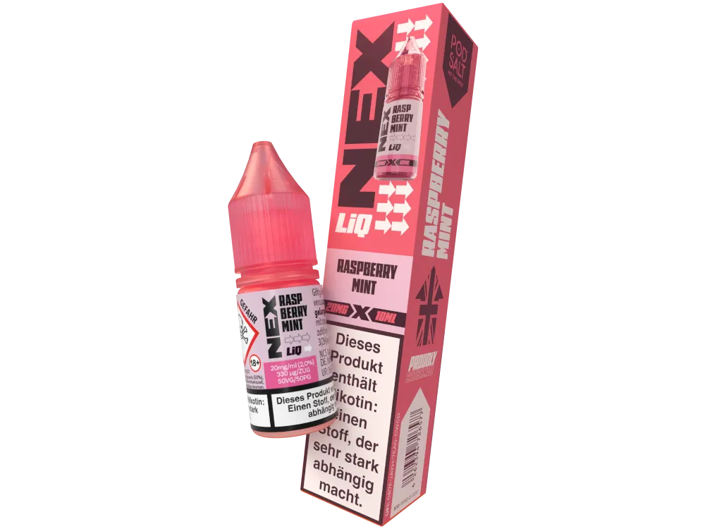 Pod Salt Nikotinsalz Liquid NexLiq Raspberry Mint 20mg/ml